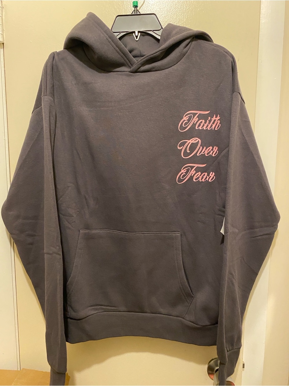 Faith Over Fear Graphic Hoodie Large.  New